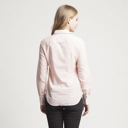 tommy hilfiger淡粉色小橫紋精品商務(wù)休閑長(zhǎng)袖襯衫